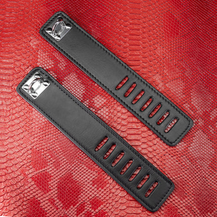 Secure Leather Bondage Wrist Restraints by KINK