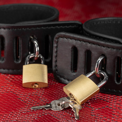 Secure Leather Bondage Ankle Restraints by KINK