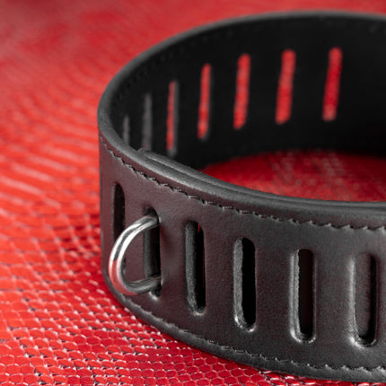 Secure Leather Bondage Collar by KINK
