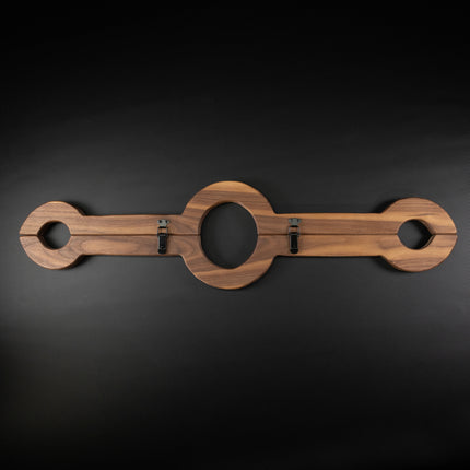 Thin Line Wooden Bondage Stocks