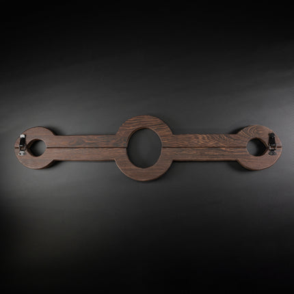 Thin Line Wooden Bondage Stocks