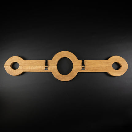 Thin Line Wooden Bondage Stocks