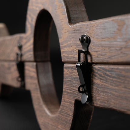 Thin Line Wooden Bondage Stocks