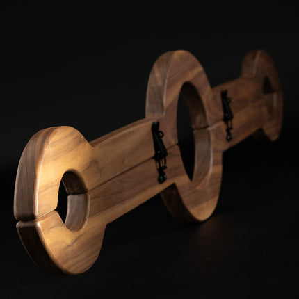 Thin Line Wooden Bondage Stocks