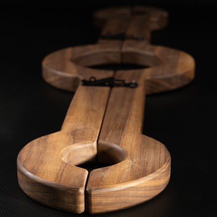 Thin Line Wooden Bondage Stocks