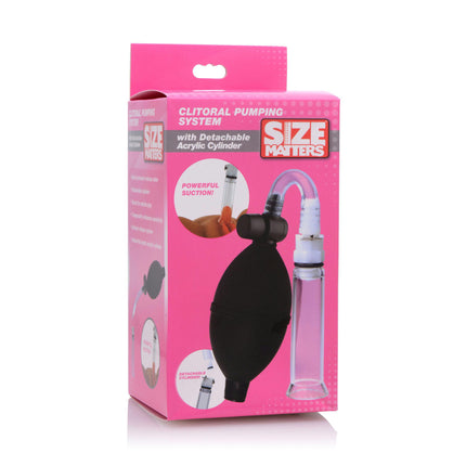 Clitoral Pumping System with Detachable Acrylic Cylinder - BDSM Toys