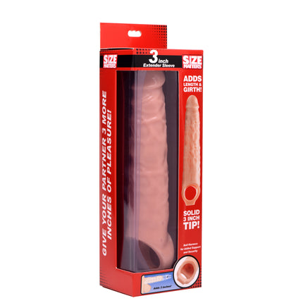 3 Inch Extender Sleeve Flesh - Sex Toys