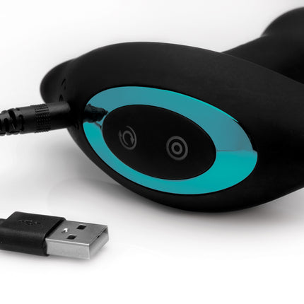Rimstatic Curved Rotating Plug with Remote - Sex Toys