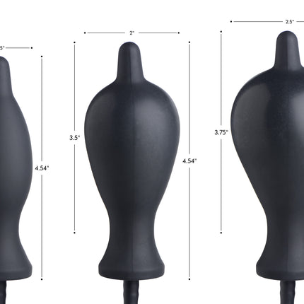 Dark Inflator Silicone Inflatable Anal Plug - Sex Toys