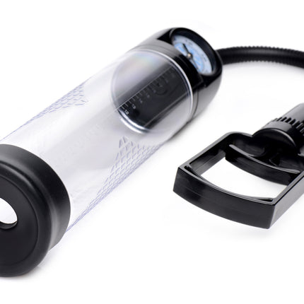 Trigger Penis Pump with Built-in Pressure Gauge - BDSM Toys