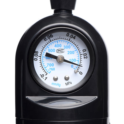 Trigger Penis Pump with Built-in Pressure Gauge - BDSM Toys