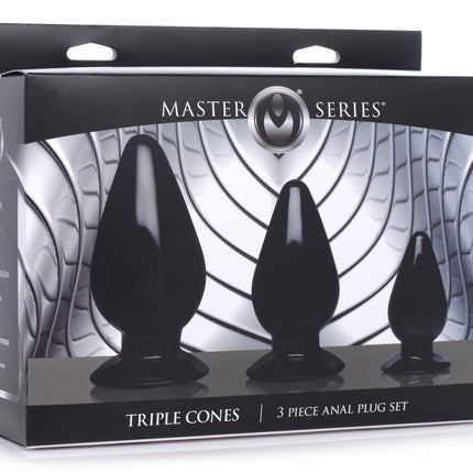 Triple Cones 3 Piece Anal Plug Set - Sex Toys