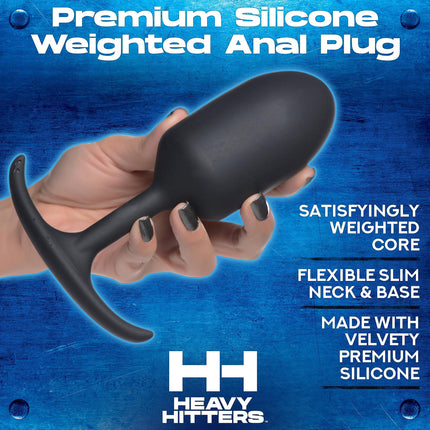 Premium Silicone Weighted Anal Plug - Sex Toys