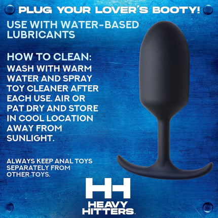 Premium Silicone Weighted Anal Plug - Sex Toys