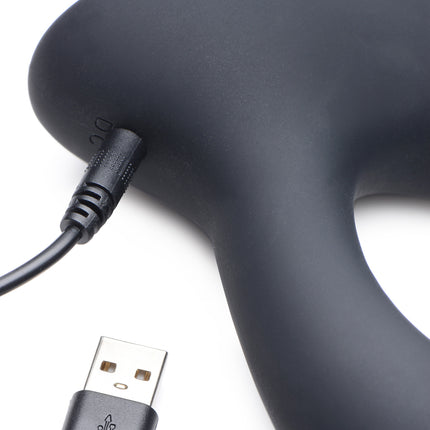 10X P-Pulse Taint Tapping Silicone Prostate Stimulator with Remote - Sex Toys