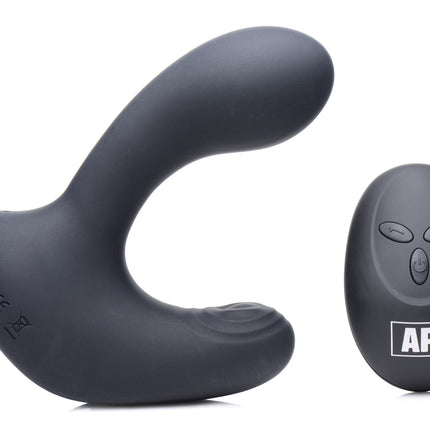 10X P-Pulse Taint Tapping Silicone Prostate Stimulator with Remote - Sex Toys