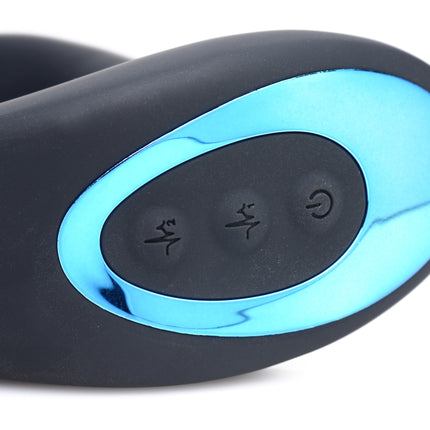 10X P-Pulse Taint Tapping Silicone Prostate Stimulator with Remote - Sex Toys