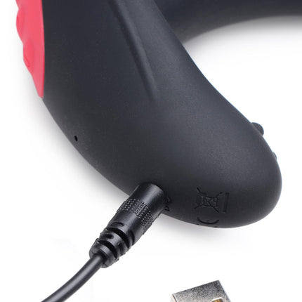 10X Inflatable and Vibrating Silicone Prostate Plug - Sex Toys