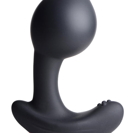 10X Inflatable and Vibrating Silicone Prostate Plug - Sex Toys
