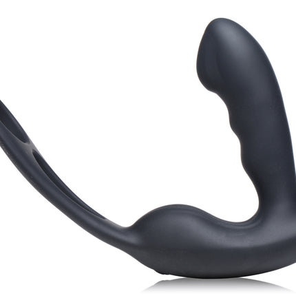 7X P-Strap Milking and Vibrating Prostate Stimulator with Cock and Ball Harness - Sex Toys