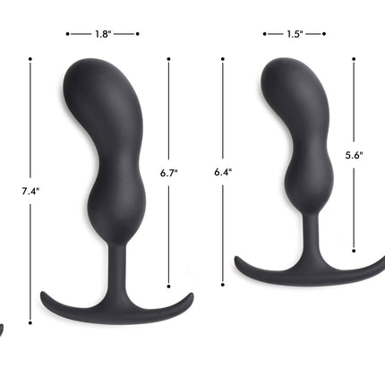 Premium Silicone Weighted Prostate Plug - Sex Toys