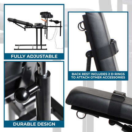 Ultimate Obedience Chair with Sex Machine - Sex Machines