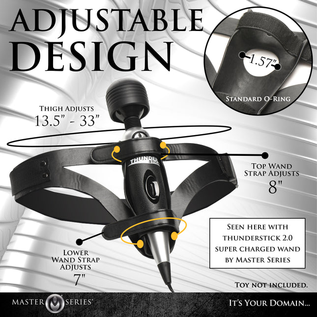 Thunder Strap Wand Thigh Harness - Sex Toys