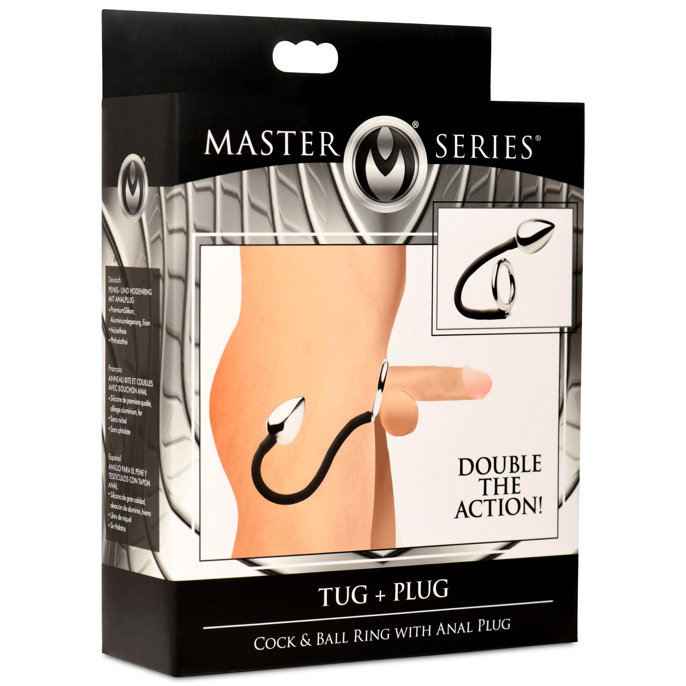 Tug & Plug Dual Stimulation Cock Ring with Anal Plug | KinkStore Kink Store Tug & Plug Dual Stimulation Cock Ring with Anal Plug | KinkStore Kink Store