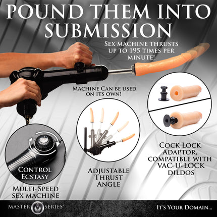 Leg Spreader Obedience Chair with Sex Machine - Sex Machines