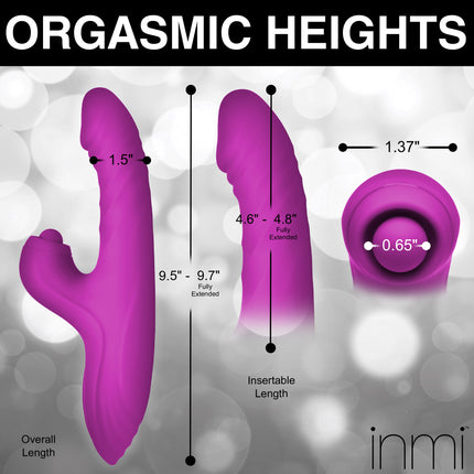 Bumping Bunny Thrusting & Pulsing Silicone Rabbit Vibrator - Sex Toys