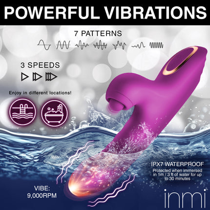 Bumping Bunny Thrusting & Pulsing Silicone Rabbit Vibrator - Sex Toys