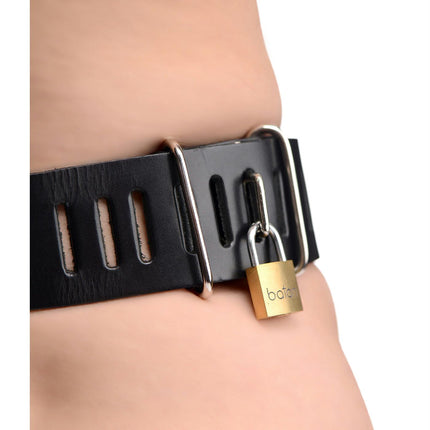 Strict Leather Female Chastity Belt - BDSM Toys