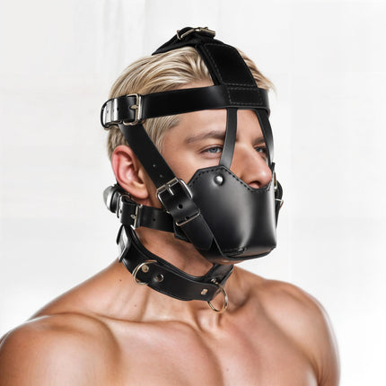 Strict Leather Padded Muzzle - BDSM Toys