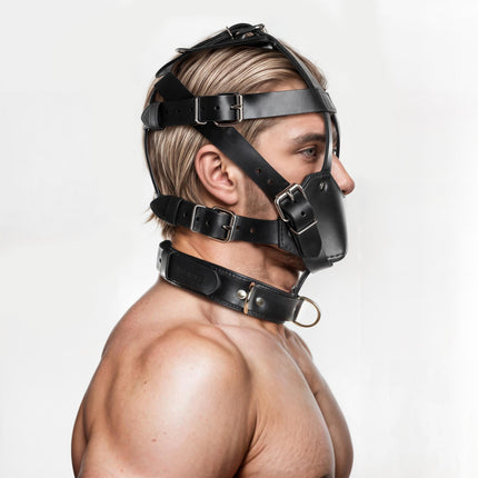 Strict Leather Padded Muzzle - BDSM Toys