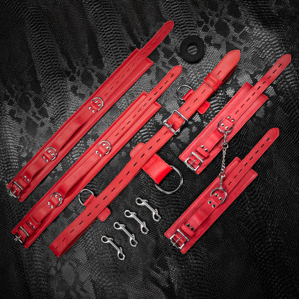 Submission Set: Signature Leather Restraint Kit By Kink