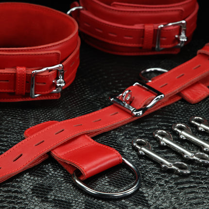 Submission Set: Signature Leather Restraint Kit By Kink