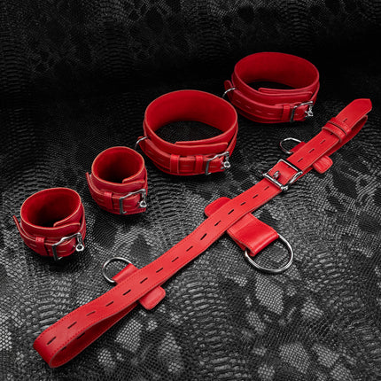 Submission Set: Signature Leather Restraint Kit By Kink