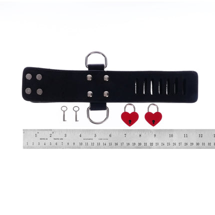 Secure Cuffs with D-Rings and Locks by Kink - Bondage Toys