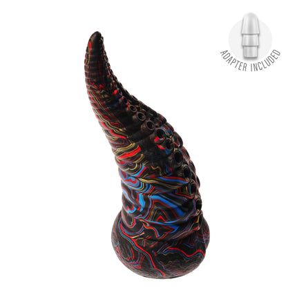 Deep Sea Tentacle 7.5" Silicone Dildo Vapor Red White Blue by Kink - Sex Toys