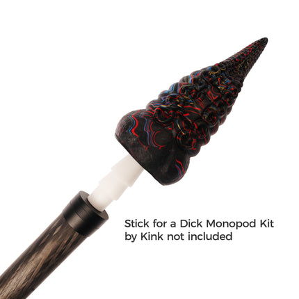 Deep Sea Tentacle 7.5" Silicone Dildo Vapor Red White Blue by Kink - Sex Toys