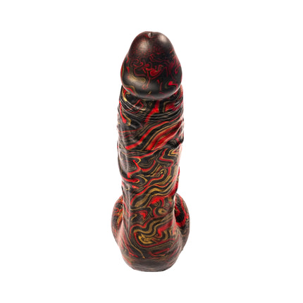 Inferno 7” Silicone Dildo Vapor Gold by Kink - Sex Toys