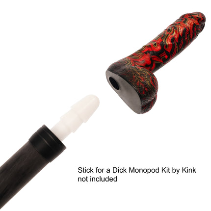 Inferno 7” Silicone Dildo Vapor Gold by Kink - Sex Toys