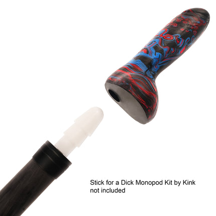 Shadowcaster 8" Silicone Dildo Vapor Blue and Red by Kink - Sex Toys