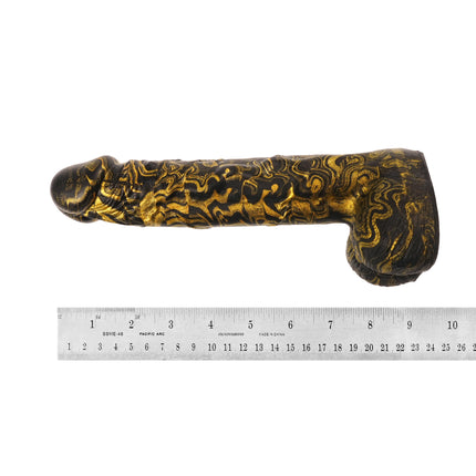 Fusion Rod 8.5” Silicone Dildo Vapor Gold by Kink - Sex Toys