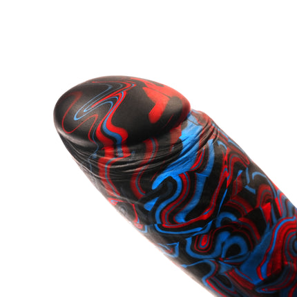 Shadowcaster 8" Silicone Dildo Vapor Blue and Red by Kink - Sex Toys