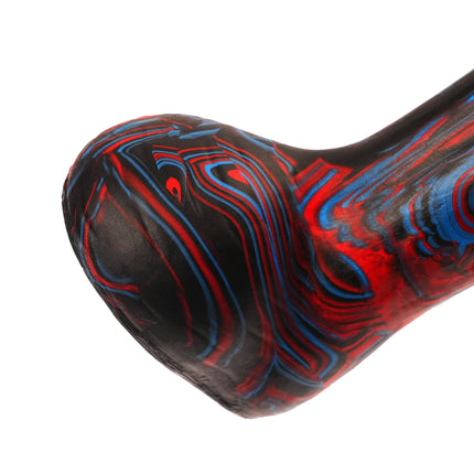 Shadowcaster 8" Silicone Dildo Vapor Blue and Red by Kink - Sex Toys