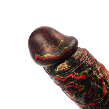 Inferno 7” Silicone Dildo Vapor Gold by Kink - Sex Toys