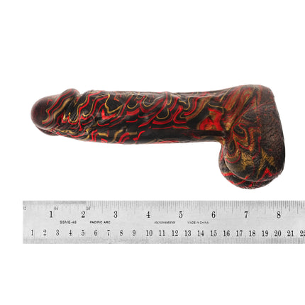 Inferno 7” Silicone Dildo Vapor Gold by Kink - Sex Toys