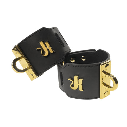 Gold Eclipse Wrist Cuff Set by Kink