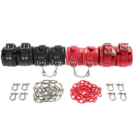 Leather Chained Hogtie Set by Kink - Bondage Toys